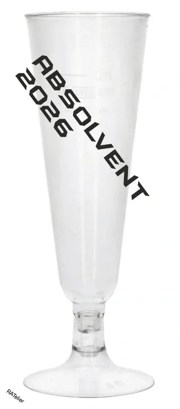 plastový pohár na sekt